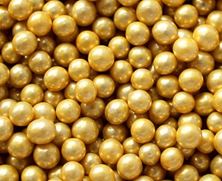 Picture of GOLD EDIBLE PEARLS 4MM X 1G MINIMUM 50G